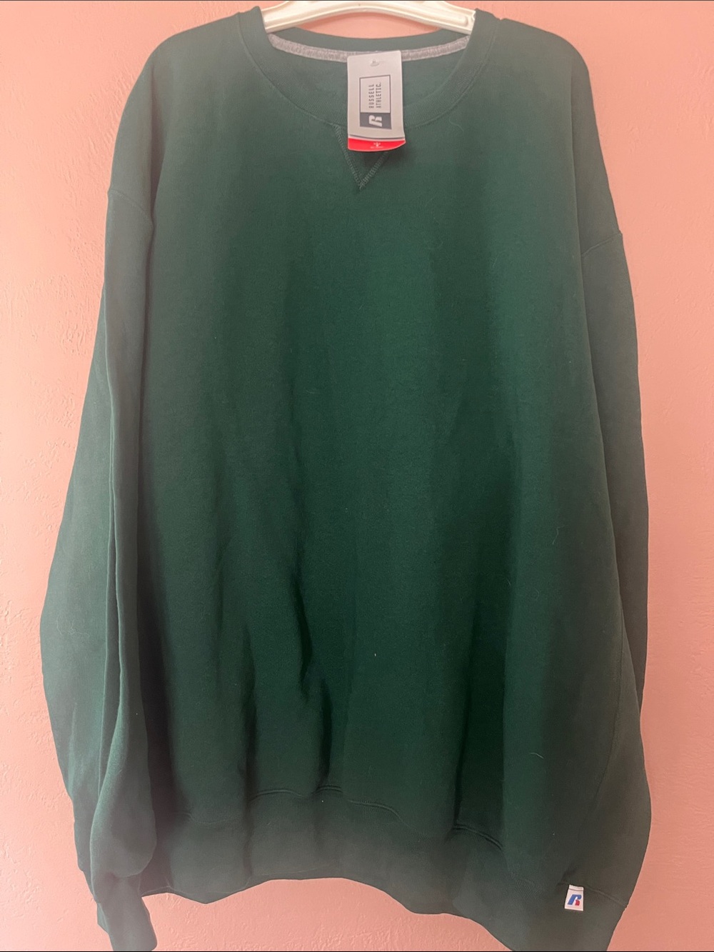 Vintage Russell Athletics Green Pullover Blank Sweatshirt Adult Size 3XL